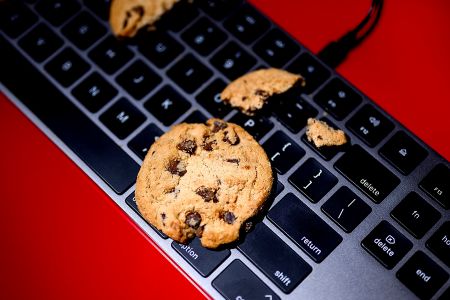 cookies on the keyboard