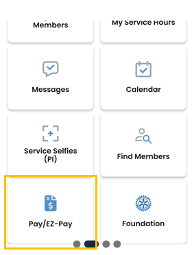 DACdb EZ Pay on home screen